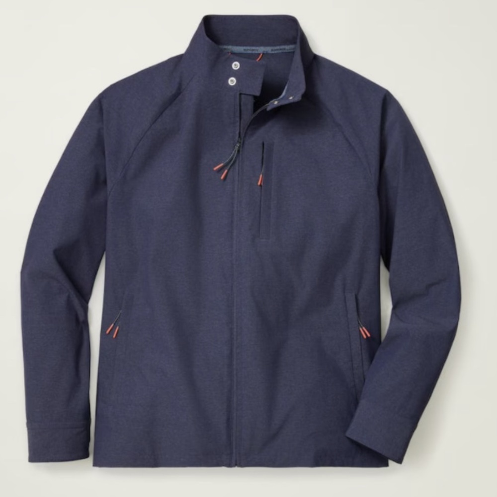 Bonobos Golf Men's Large Maritime Blue Tour Harrington Golf Jacket MSRP $189